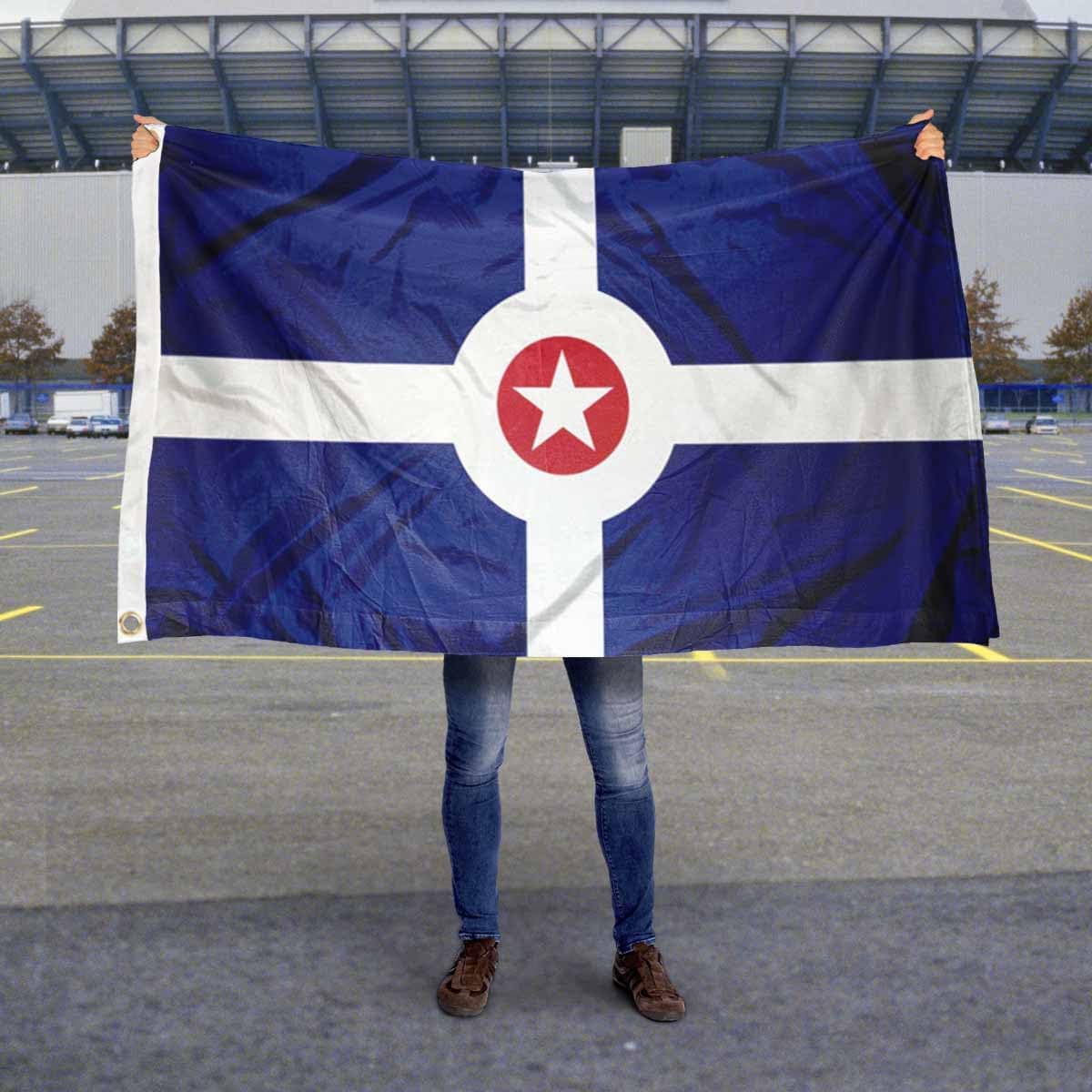 City of Indianapolis Flag 3x5 Foot Banner
