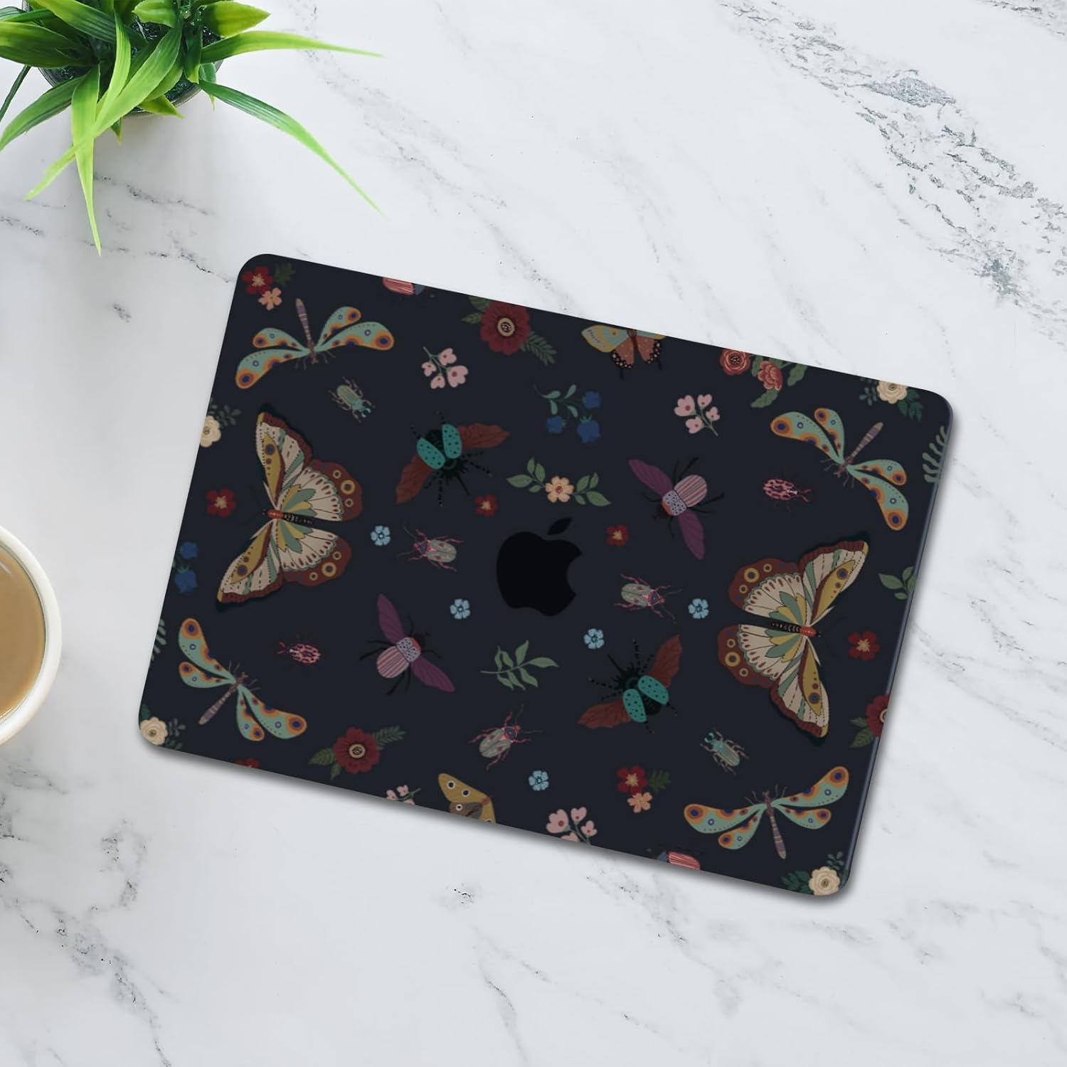 MOSISO Compatible with MacBook Air 13 inch Case 2026 2025 2024-2022 M4 A3240 M3 A3113 M2 A2681, Plastic Hard Shell&Keyboard Cover&Screen Film for MacBook Air 13.6 inch Case, Vintage Butterfly & Insect - Image 7