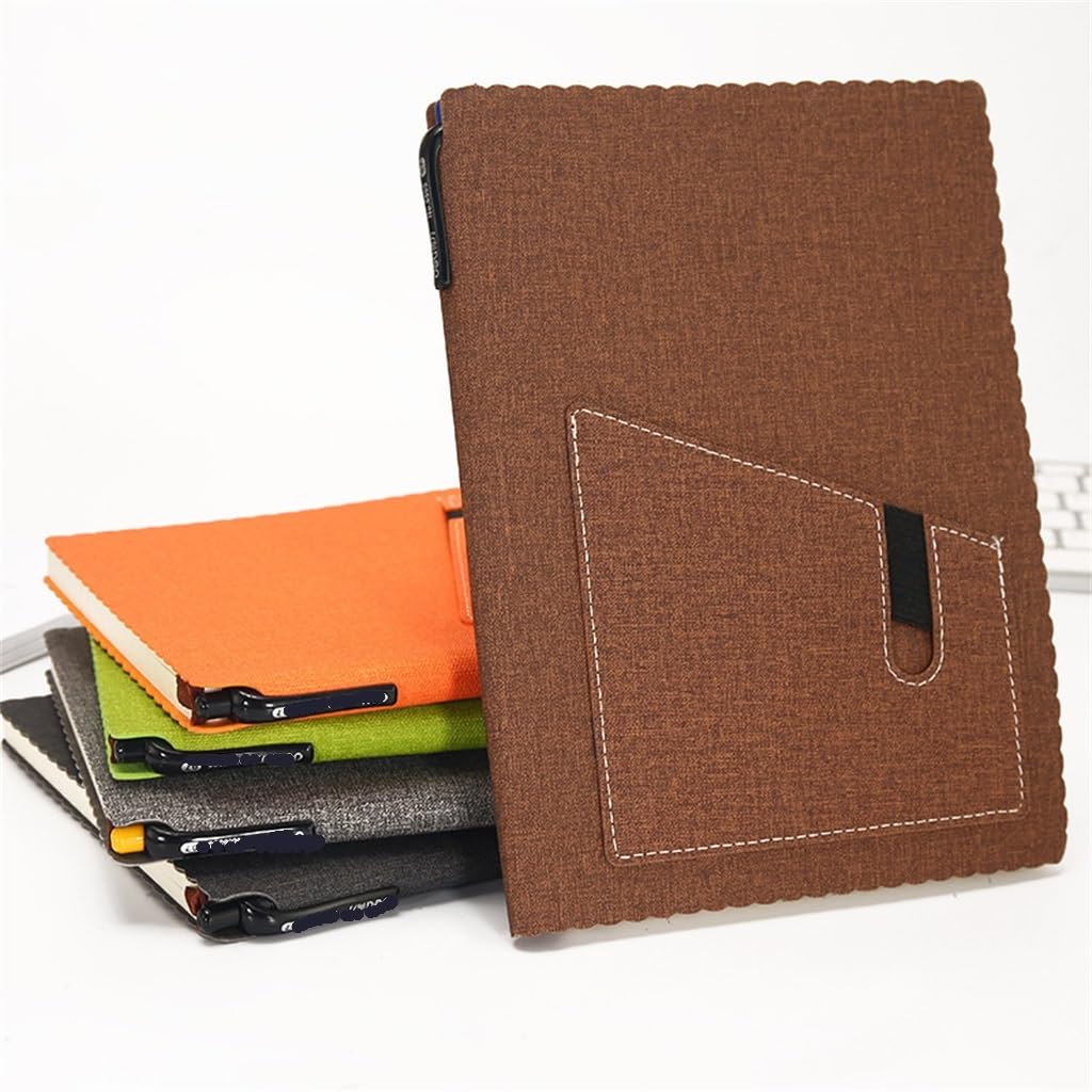 Pipu Notizbuch, A5, weiches Leder, Hardcover, für Studenten