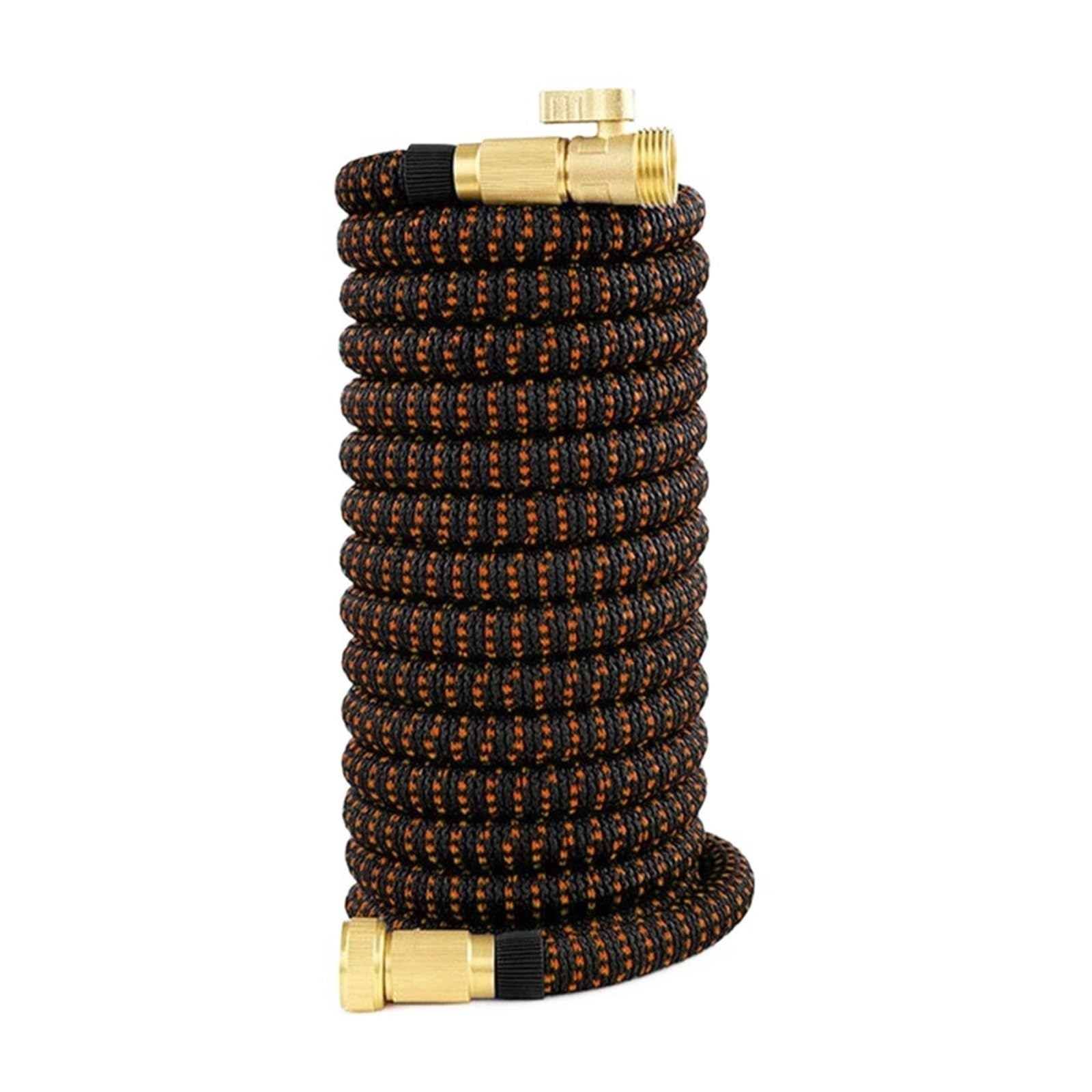 Manguera de jardín Extensible, Manguera de Goma retráctil de 3/4" con Chorro de Agua, Manguera de Lavado de Alta presión para riego de Jardines Exteriores (5,2 m - Extensible - 15,2 m)