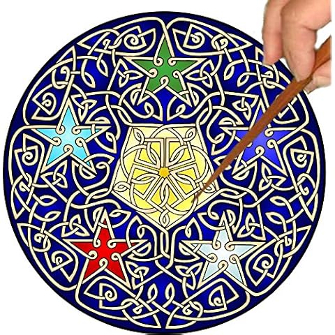 Mandalynths Celtic 5 Stars Mindfulness Art for Stress, Anxiety and Attention Management Cover