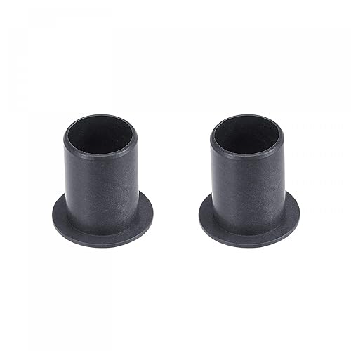Miniatura 41 de uxcell Rodamientos de manga con bridas 0.394 in Diámetro 0.472 in OD 0.236 in Longitud POM Envueltos Bujes sin aceite Negro 2pcs