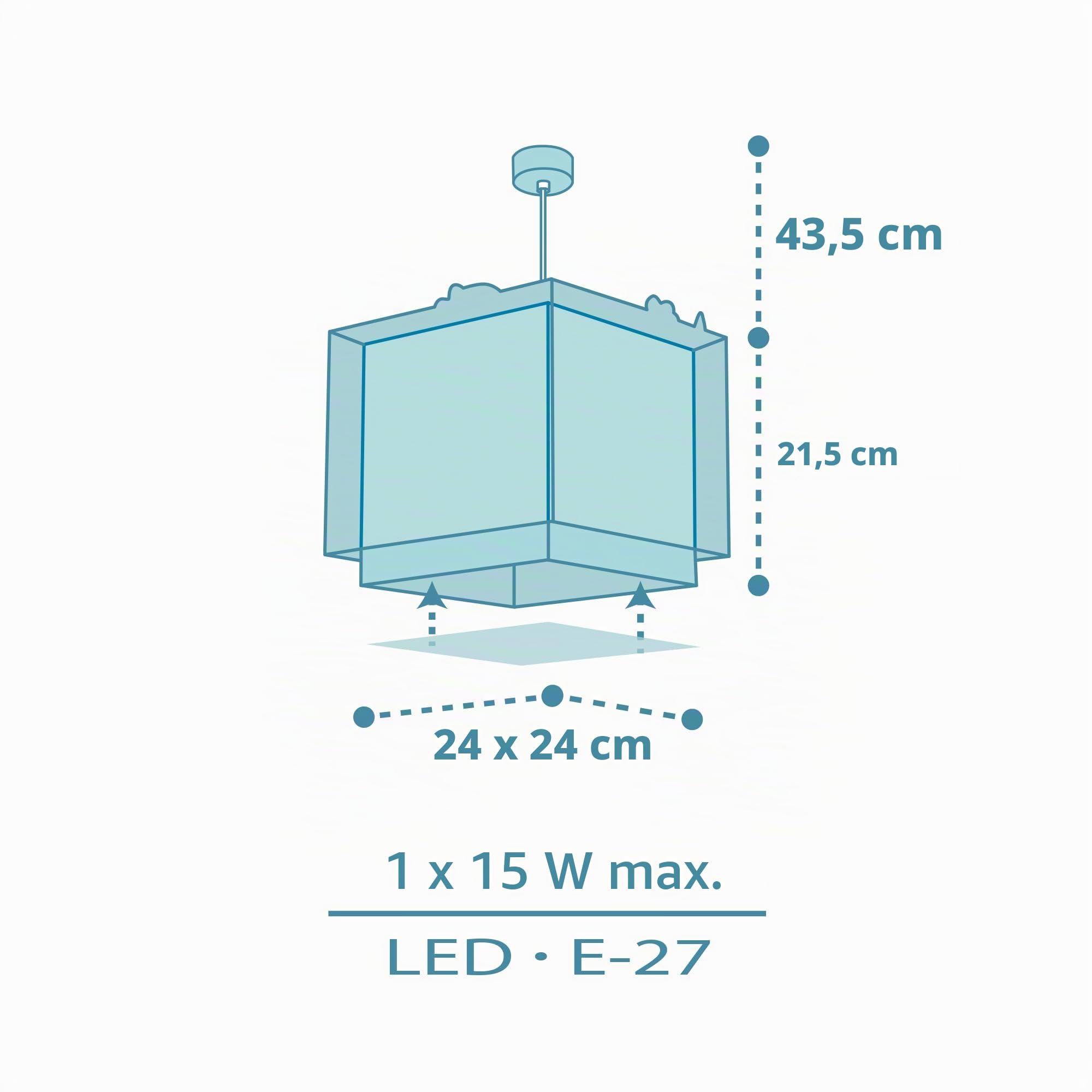 Dalber Lampada da soffitto per bambini Baby Dinos Dinosaurs, 63452
