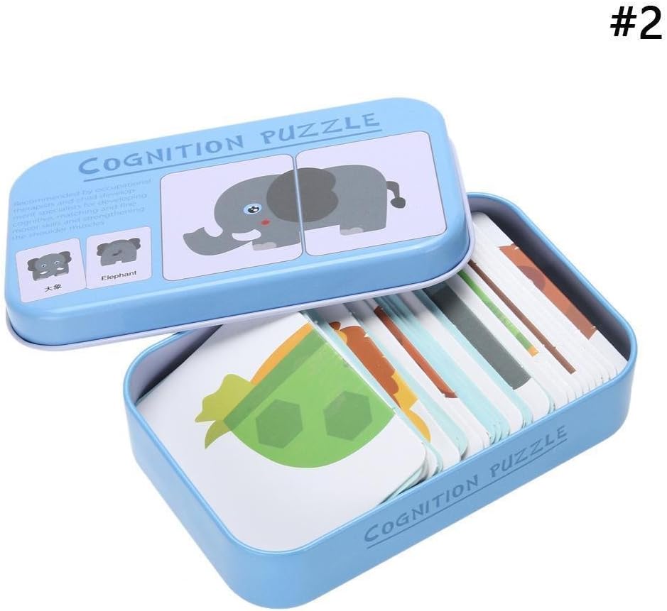 Amazon おもちゃ 1歳 おもちゃ 知育 初期教育 認知カード パズル 赤ちゃん おもちゃ 贈り物 動物 はめこみ 形合わせ おもちゃ