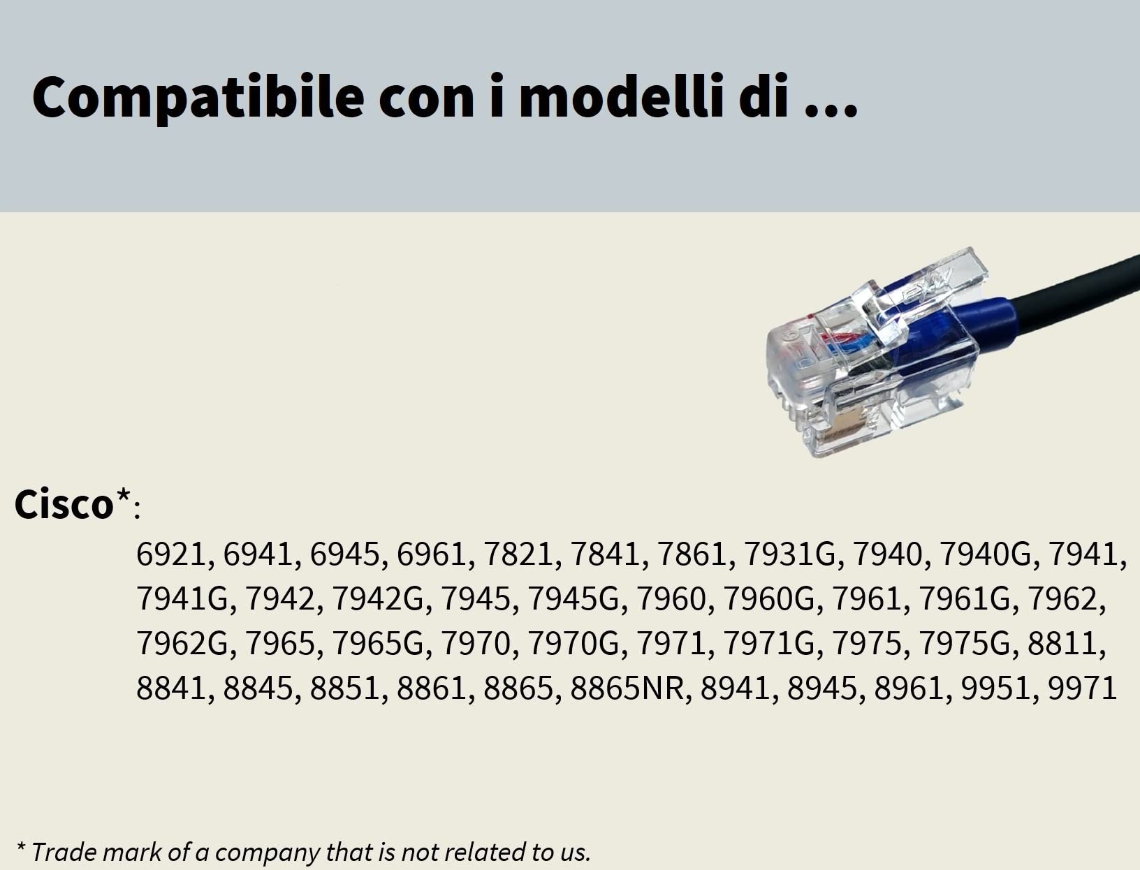 GEQUDIO Cuffie telefoni adatto a Cisco telefono con connettore RJ - Cuffie e microfono Cuscinetti di ricambio - 80g di peso (2-altoparlanti)