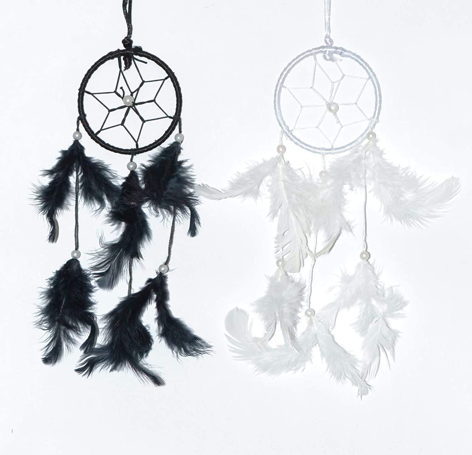 ARTBUG Dream Catcher Small Dream Catchers Combo for Car/Home/Office/Rooms - (Pack of 2) - Made of Natural Feathers-image-32