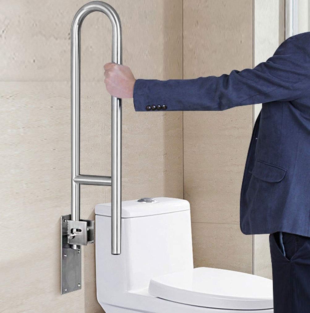 Barra de Seguridad para Ducha Resistente sin Plomo para bañera, Barra de Seguridad para Inodoro, Barra de Seguridad abatible para baño con Agarre, pasamanos de Seguridad, apoyabrazos antides