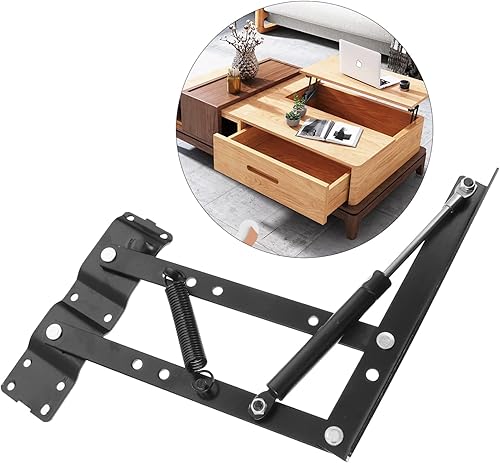 Miniatura 5 de Uonlytech 1 par de amortiguadores de elevación de marco Accesorios para escritorio Accesorios de escritorio Soporte plegable Marco de elevación