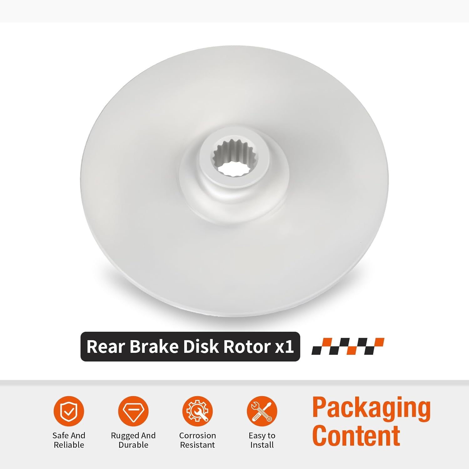 Rear Brake Disk Rotor for Polaris Trail Boss Big Boss Scrambler Cyclone 250 350 1985-1993 1910087 1910021