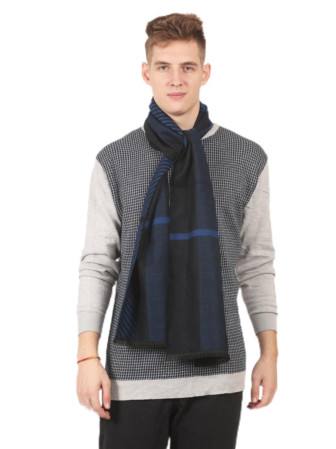 cazzano Striped Stay warm and stylish this winter with our Classic Men’s Muffler Pack of 1-picture-39