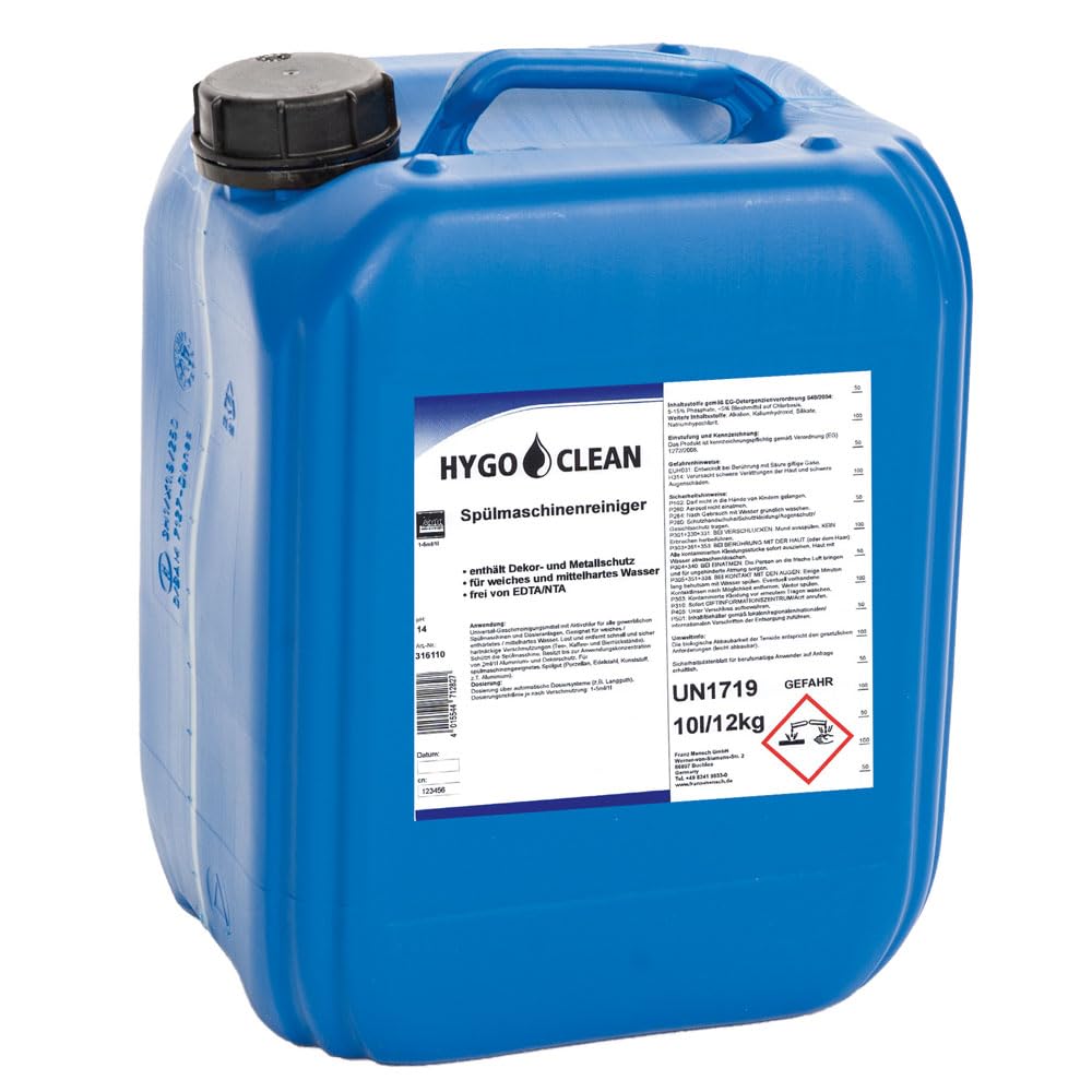 Hygoclean Spülmaschinenreiniger Aktiv-Chlor 10 l, blau