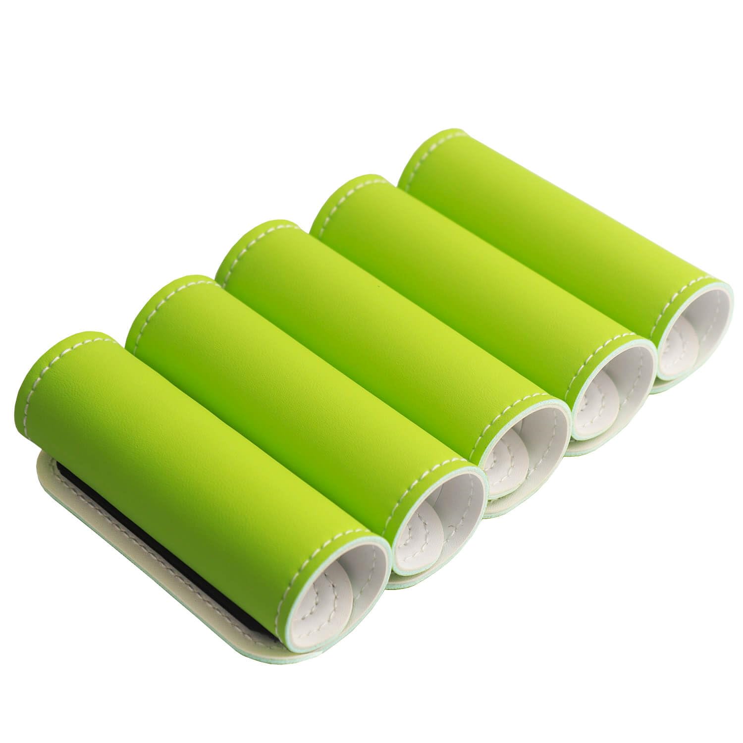 BAGSWEET Luggage Handle Wrap-5 Pack Luggage Handle Wraps for Suitcase/Carry on/Bag/Car Neon Luggage Identfiers Travel Accessories for Luggage (Light Green)