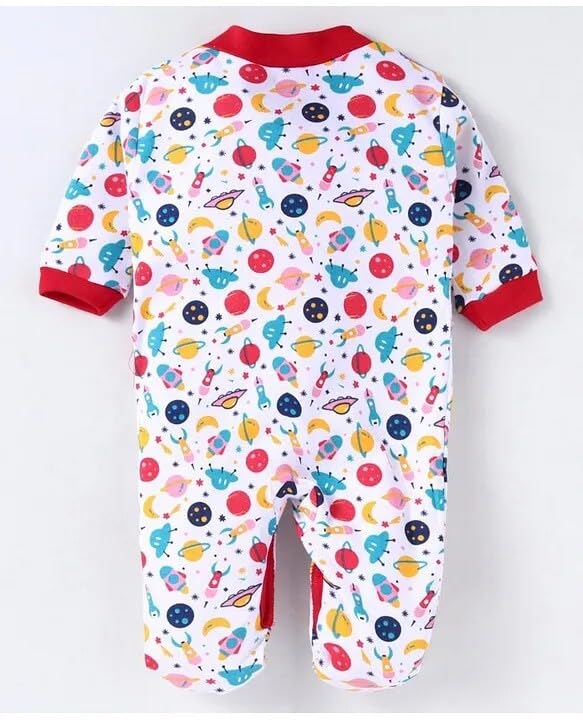 Image of New Born Baby 100% Cotton Rompers for Sleepsuits Jumpsuit Night Suits for Baby Boys & Girls |Onesies| Infant Clothes Pack of 3