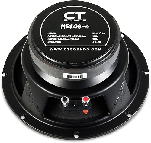 Miniatura 3 de CT Sounds MESO8-4 - Altavoz de audio profesional de 8.0in, 275 vatios RMS, cada uno