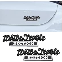 We The People Edition Car Emblem, 2PCS 3D Metal Personalized Vehicle Badges to Highlight Yourself, Auto Exterior Decoration Labels Decal, Universal for SUV Sedan Truck Black White