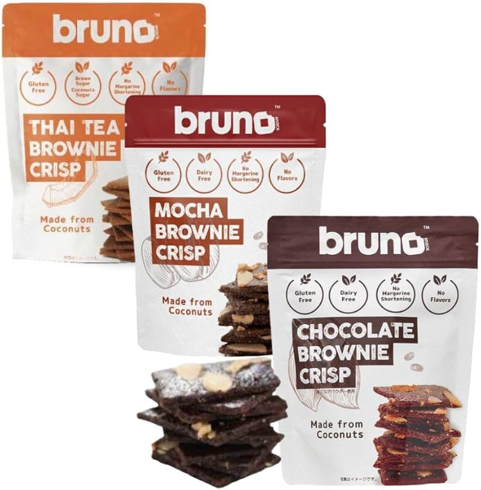 タイティー　クリスピーブラウニ24個！暑い日にめあちゃタイティーで売れまくり～ Amazon.co.jp: ブルーノ クリスピーブラウニー3種3袋セット（タイ