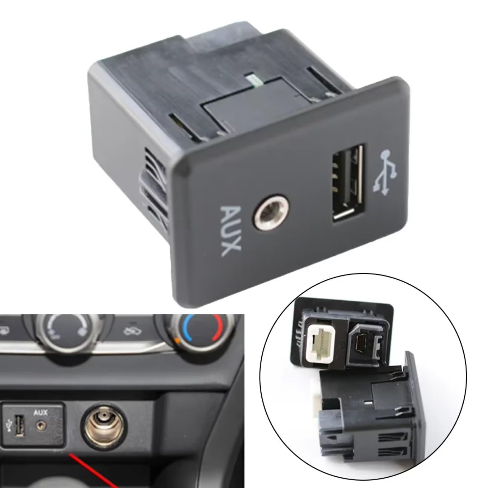 Adattatore Audio AUX USB per Auto, per Nissan, per Rogue, per Frontier 2014 2015 2016 2017, per Xterra 2014 2015, per interfaccia Audio AUX per Console Centrale 28023-4BA0B