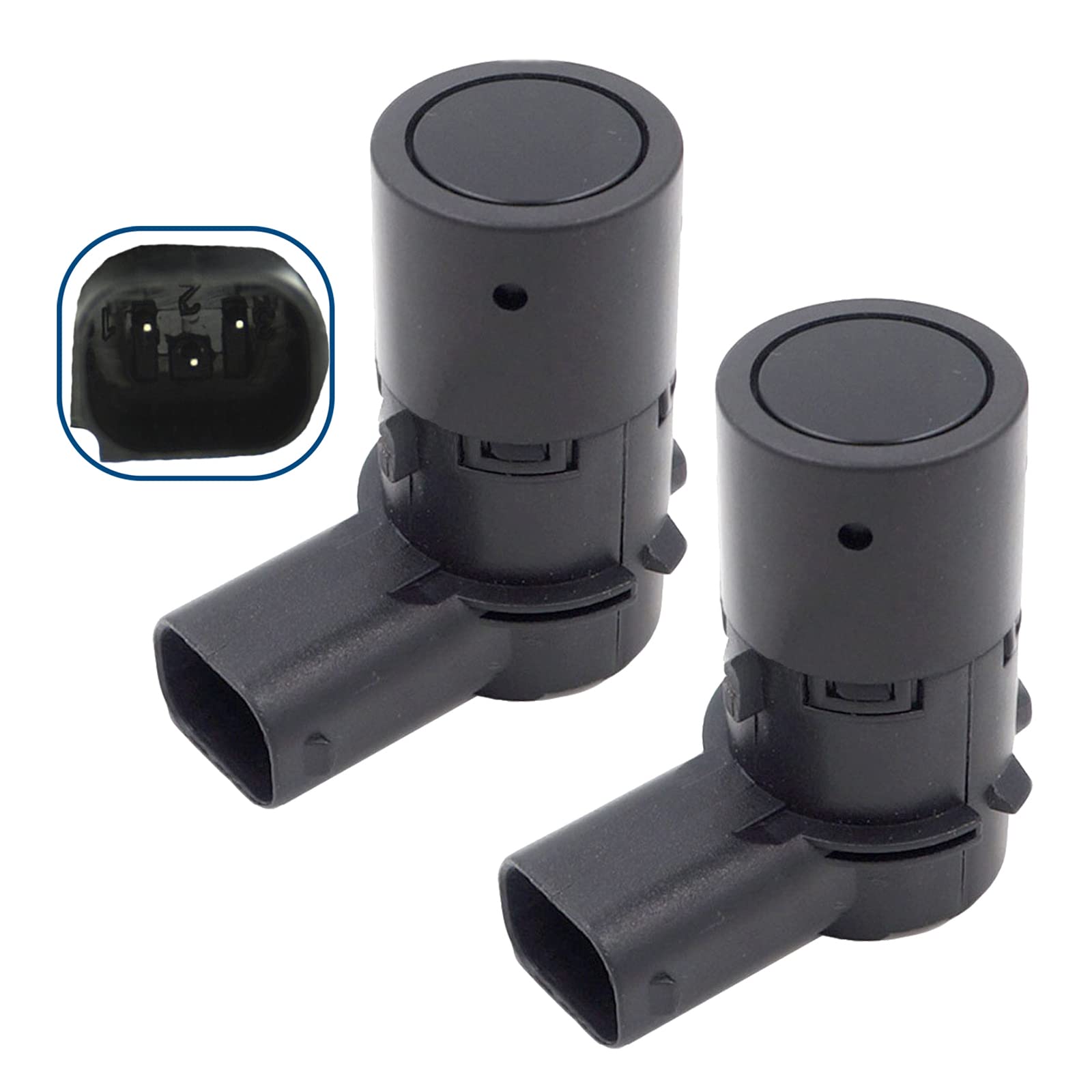(Lot de 2) Capteurs Radar de Recul Aide Stationnement Avant compatible pour CLIO III ESPACE IV GRAND SCENIC II LAGUNA II MASTER II MODUS SCENIC II TWINGO II VEL SATIS - 7701062074 7701062624