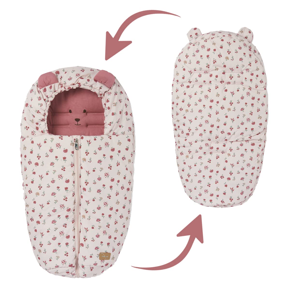 Mayoral Saco Capazo Estampado (Flor Rosa)