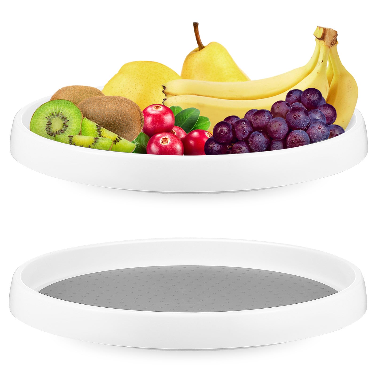 Drehbarer Drehteller für Arbeitsplatte und Schrank, multifunktionaler Ständer für Küche und Bad, 30 cm, 2 Stück