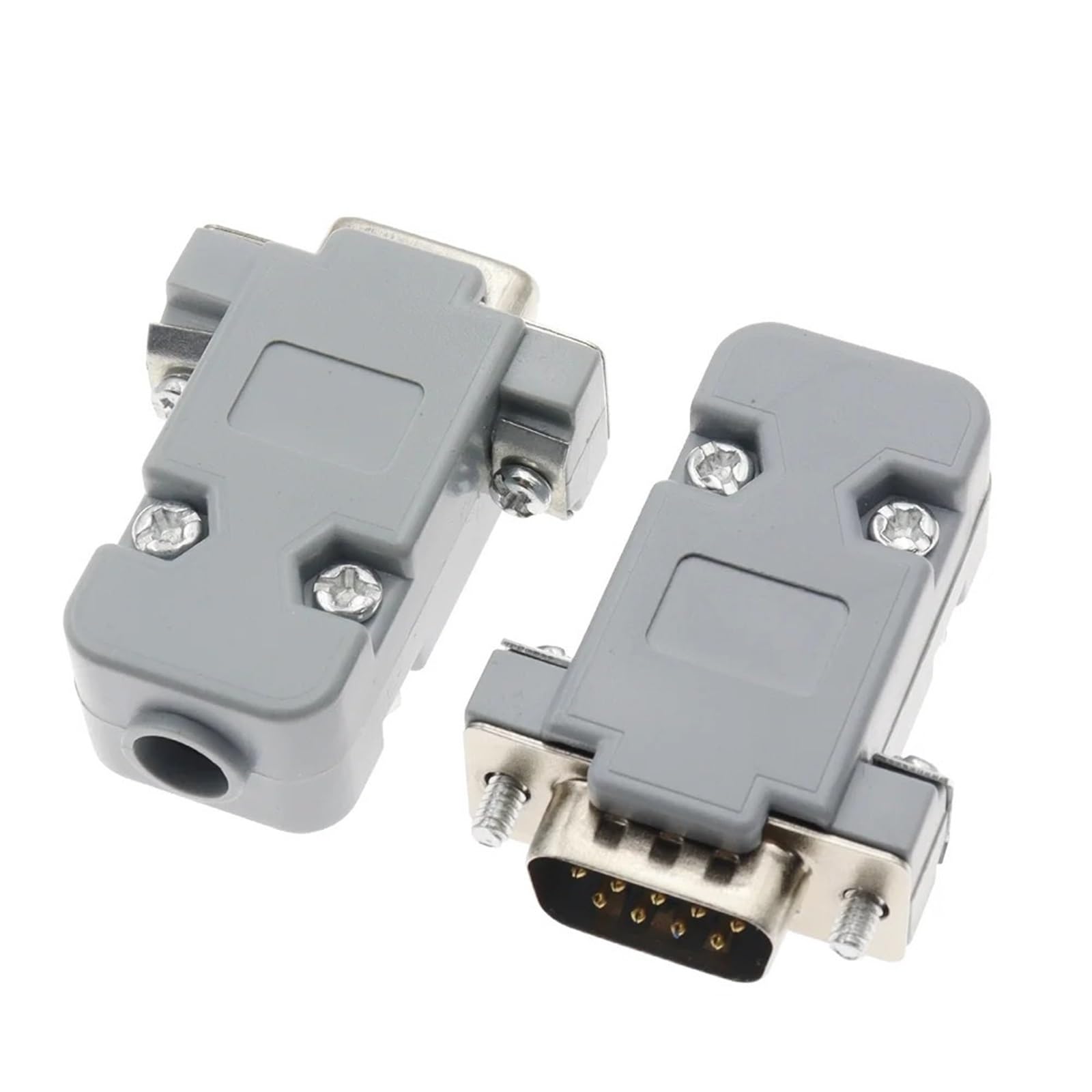 Conector RS232 DB9 macho de 9 pines para reparar cables serie COM de cobre 8