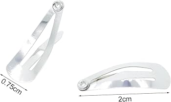 Amazon.co.jp: 人形用 ドール用 2cmx0.75cm ミニ ぱっちん留め 金属