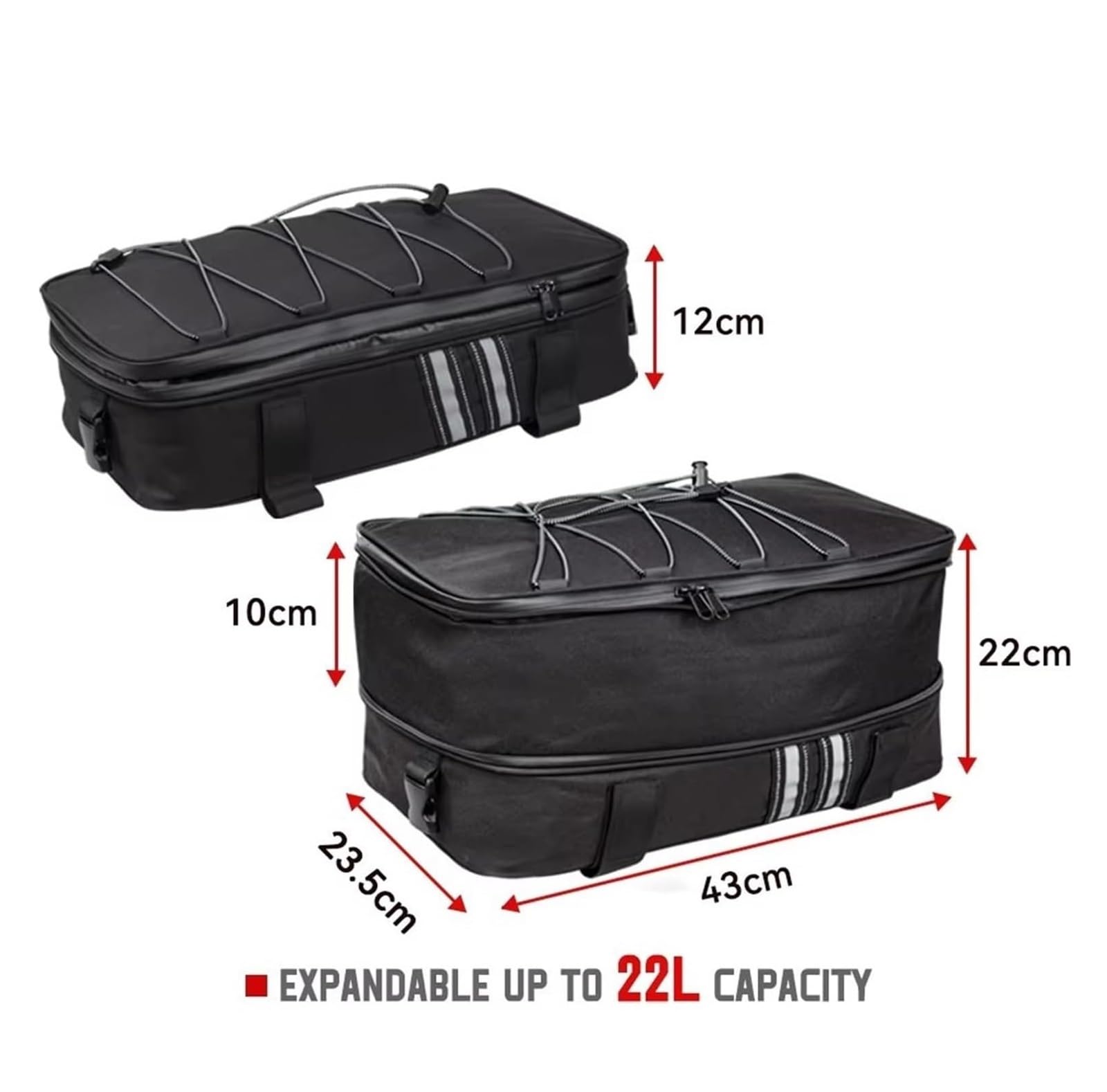 Moto Paraurti Borsa per BMW per R 1200 per GS per Adventure Moto Borsa da Sella Impermeabile Multifunzionale per Bagagli(3 Bags - a Set)