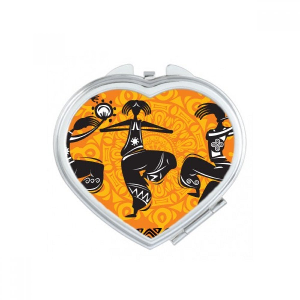 Miroir compact mignon et petit miroir main motif flûte Mexique