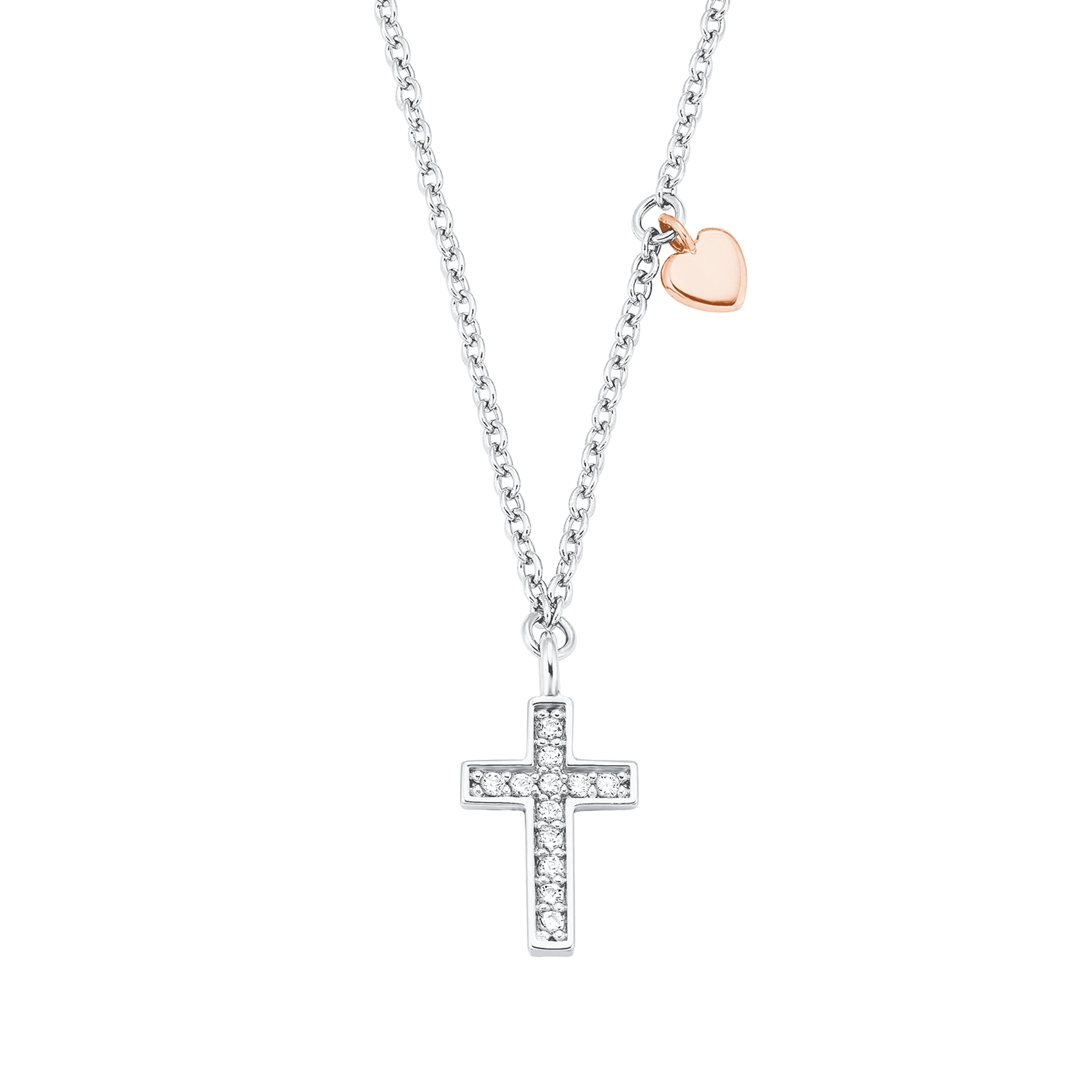 s.Oliver Kette mit Anhänger Halsschmuck, Kreuz, Kommt in Schmuck Geschenk Box