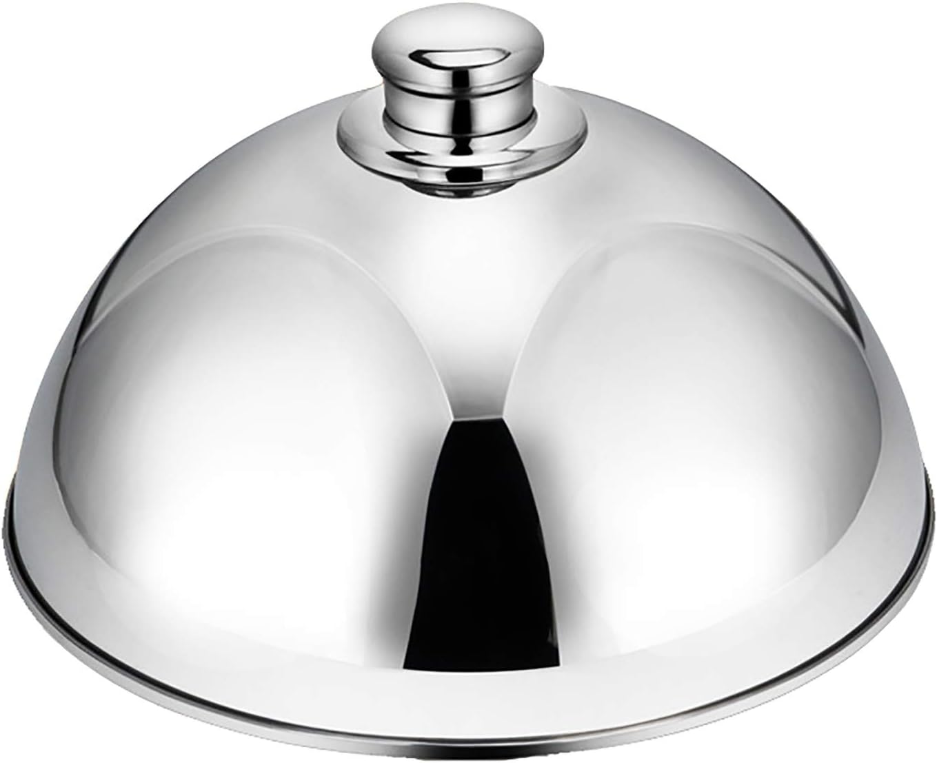 Cúpula para derretir Queso, Cubierta para Vapor de Acero Inoxidable, Cubierta para Servir Alimentos con asa para Cocina, Plancha, Fiestas Que cocinan en Interiores o Exteriores (Color : B, Size : 20
