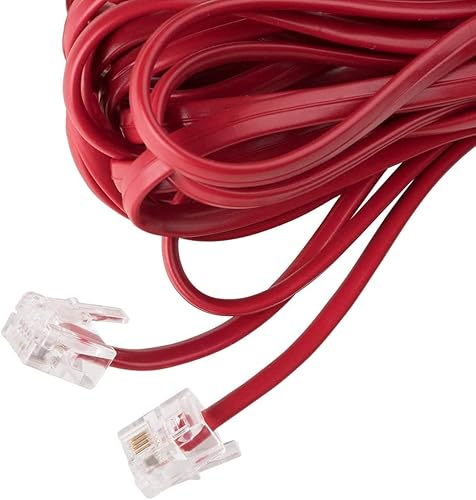 Miniatura 3 de iSoHo Phones Cables de teléfono para teléfonos fijos  Cables de teléfono de 15 pies para teléfonos fijos a conector de pared  Excelente calidad de