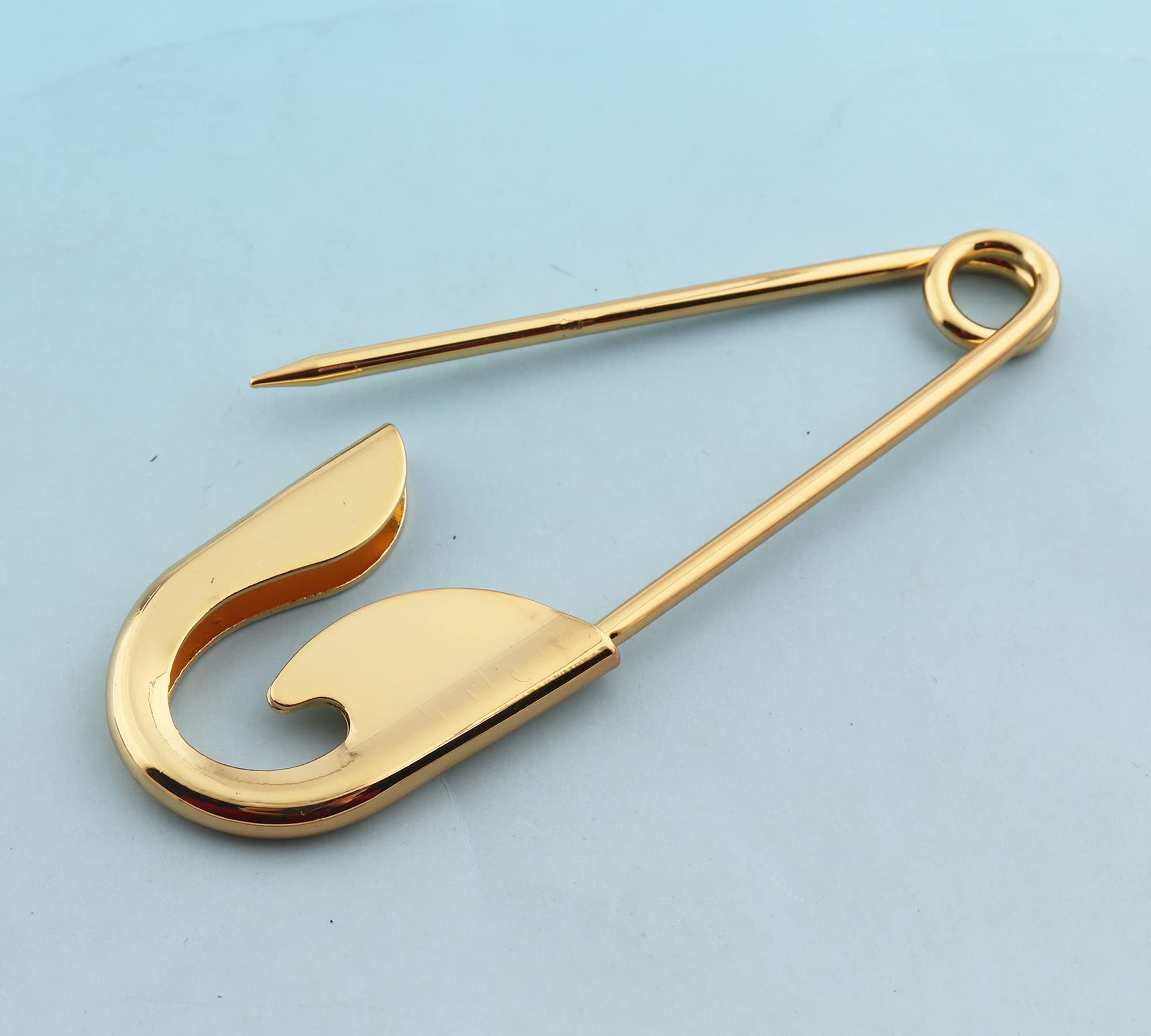 5 Stück 10 cm große goldene Sicherheitsnadeln, Metallnadeln, Schalnadeln, Broschen-Sicherheitsnadeln, DIY-Kleidungsnadeln