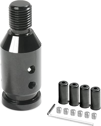 Miniatura 6 de Adaptador universal de perilla de palanca de cambios, adaptador de palanca de cambios automático de aleación de aluminio, adaptador de perilla de