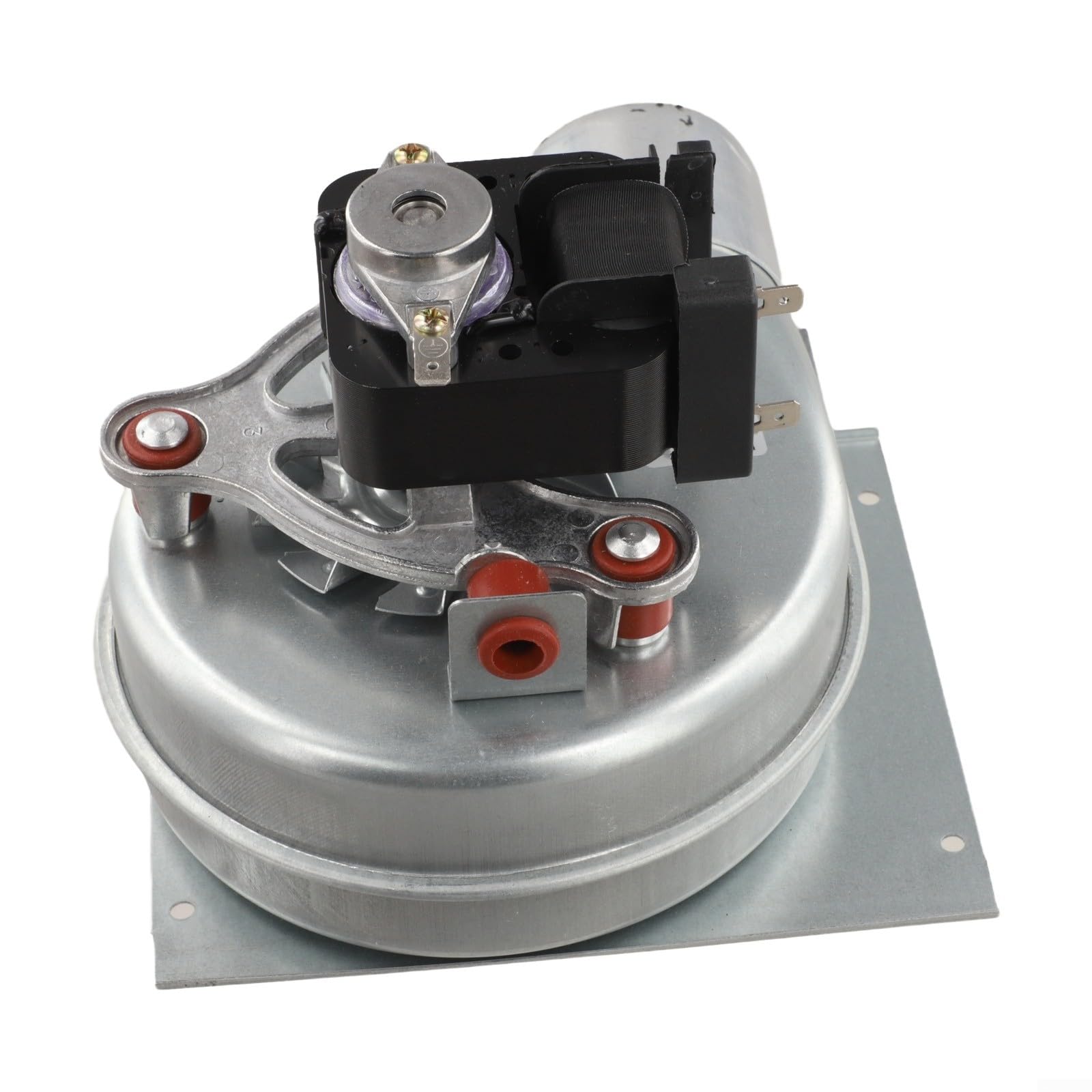 Ventilador de chimenea de 35 W, motor sin escobillas, 220 V, bajo ruido, alta temperatura, estufa, horno, calefacción, dispositivo de alimentación para barbacoa, color plateado