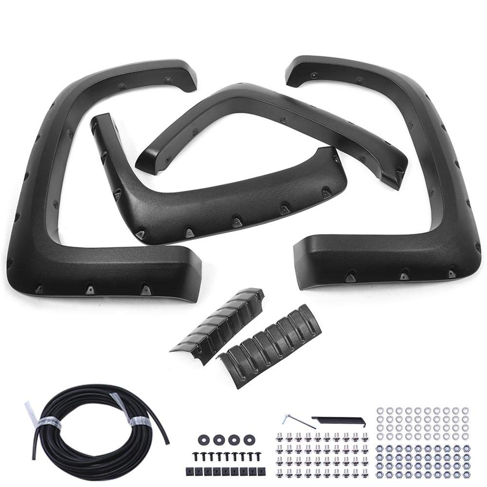 Buy Wheel Fender Flares,2 Front + 2 Rear Pocket Rivet Bolt On Style