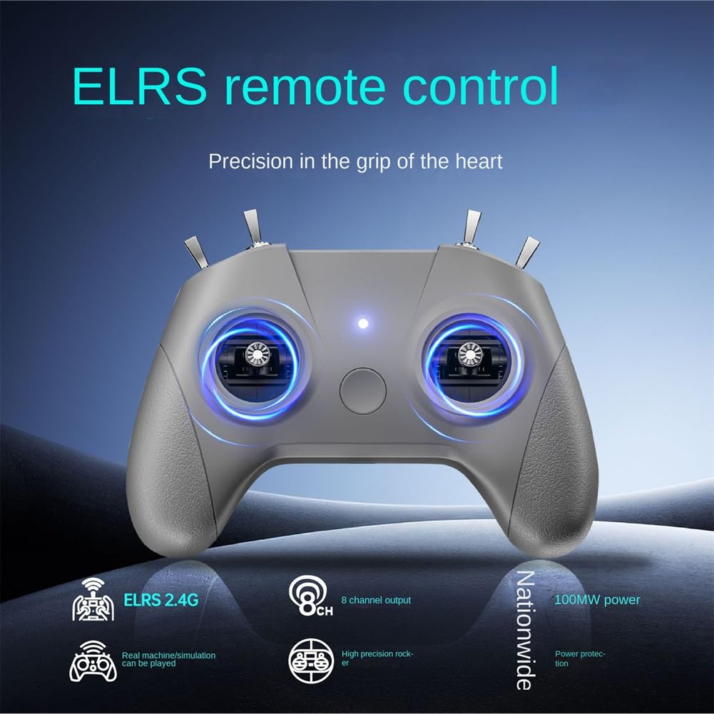 Mini Receptor de Control Remoto C8 ELRS con, Compatible con Despegue/DRL para Helicópteros RC, Drones FPV de ala Fija, Robots, Coches y Barcos.