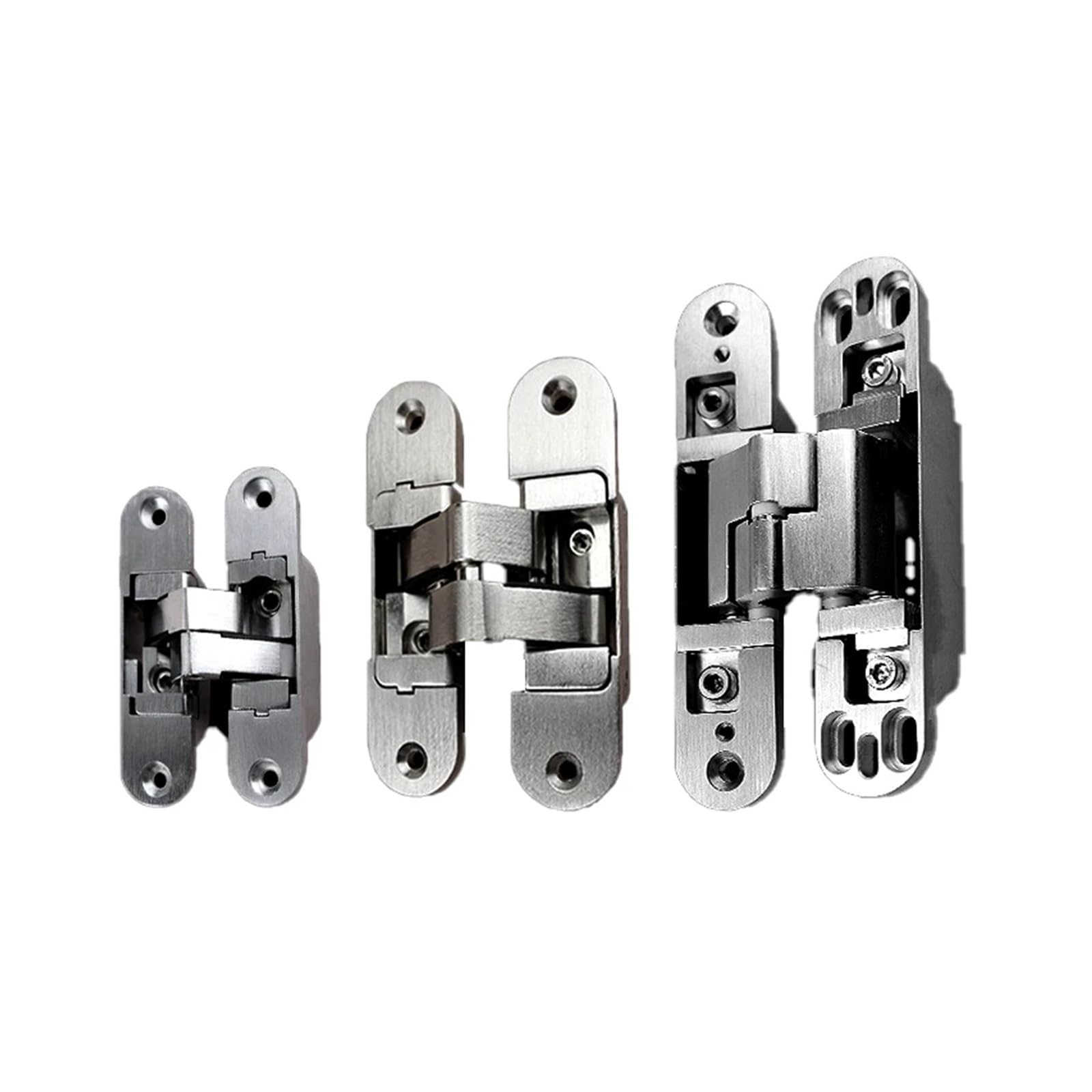 1pcs Indoor Wooden Door Invisible Hinge 180 Degree Swing Gate 3D Adjustable Hidden Cross Concealed Hinge(RCH-09 Left)