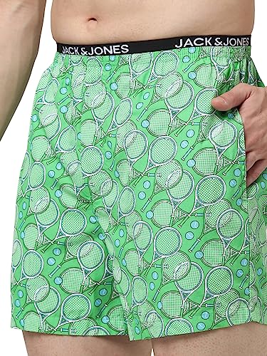 Image of JACK & JONES Men's Cotton Blend Classic Regular Solid Boxer Shorts
