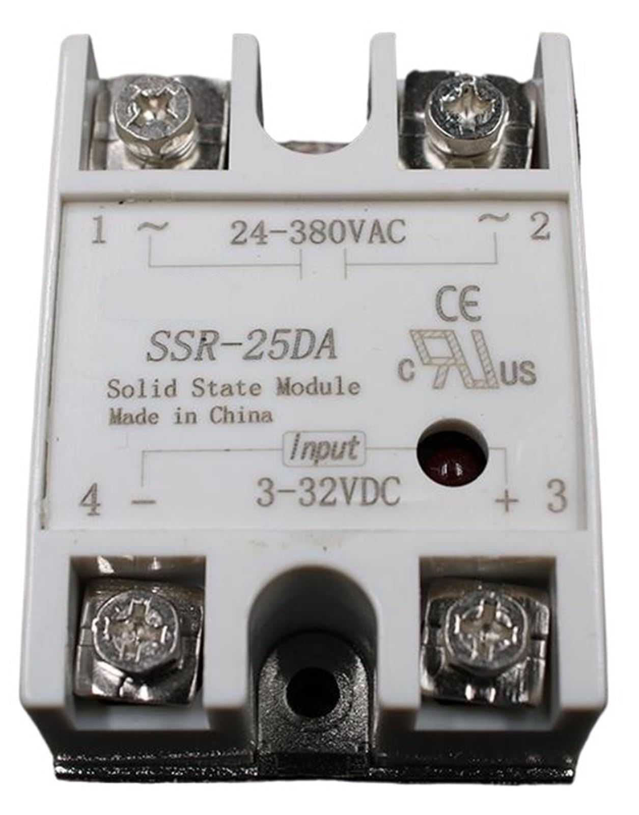 1 unidad SSR-25 DA SSR-25DA 25A SSR entrada de relé 3-32VDC salida 24-380VAC for controlador de temperatura PID voltaje de modelado