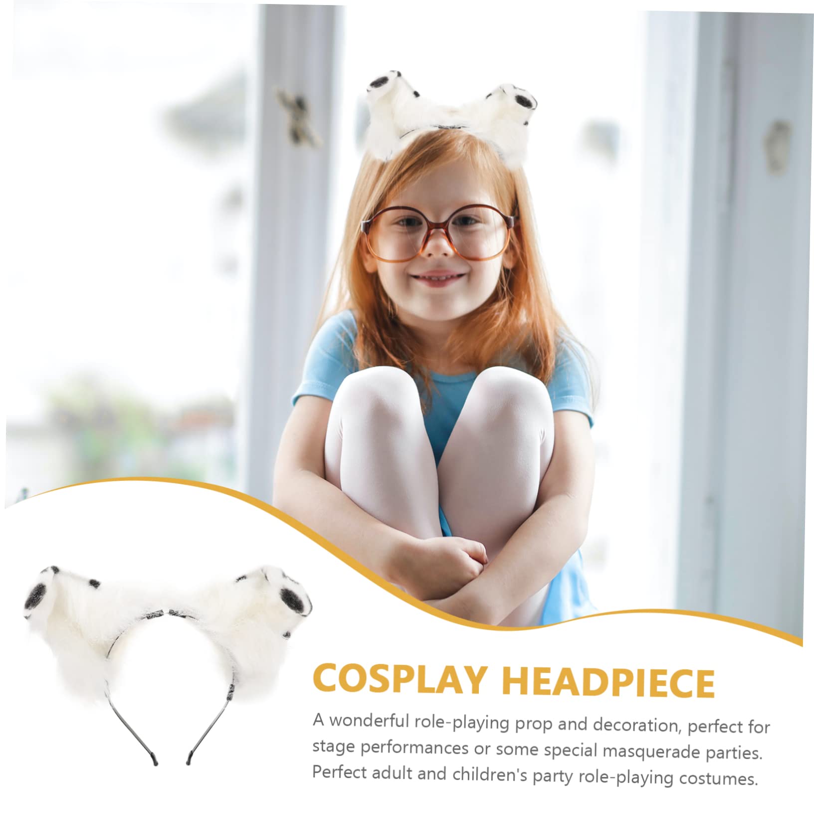 SOIMISS 5pezzi Cerchietto Con Orecchie Di Cane Adorabili Accessorio Per Festa Cosplay Headdress Per Eventi e Festival Creativo Per Amici e Famiglia