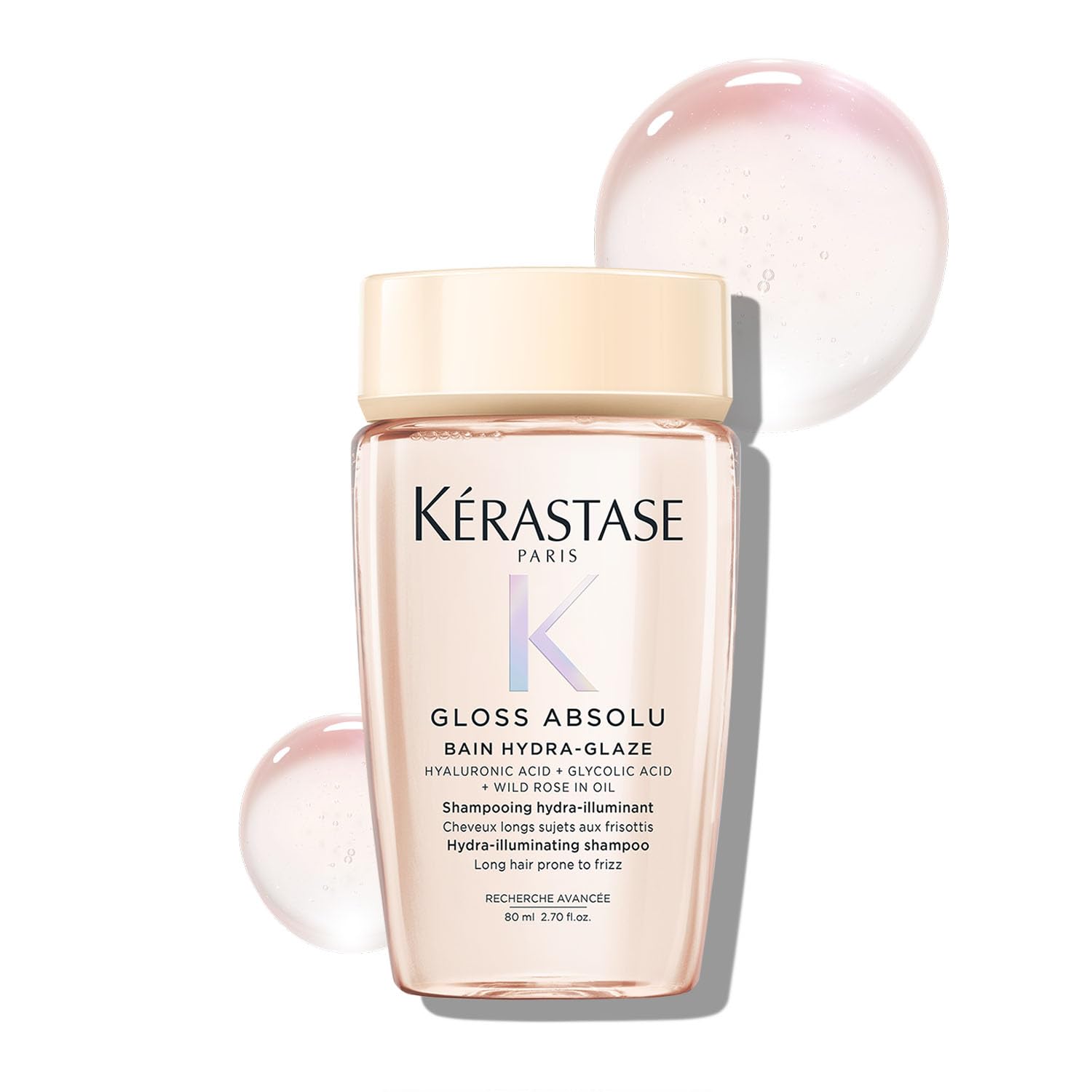 Kérastase Gloss Absolu Anti-Frizz Shampoo For Bouncy, Glossy Hair | Fine To Medium Hair | 4-Days Anti-Frizz | With Hyaluronic & Glycolic Acid, Wild Rose-In-Oil | 80ml-image-25