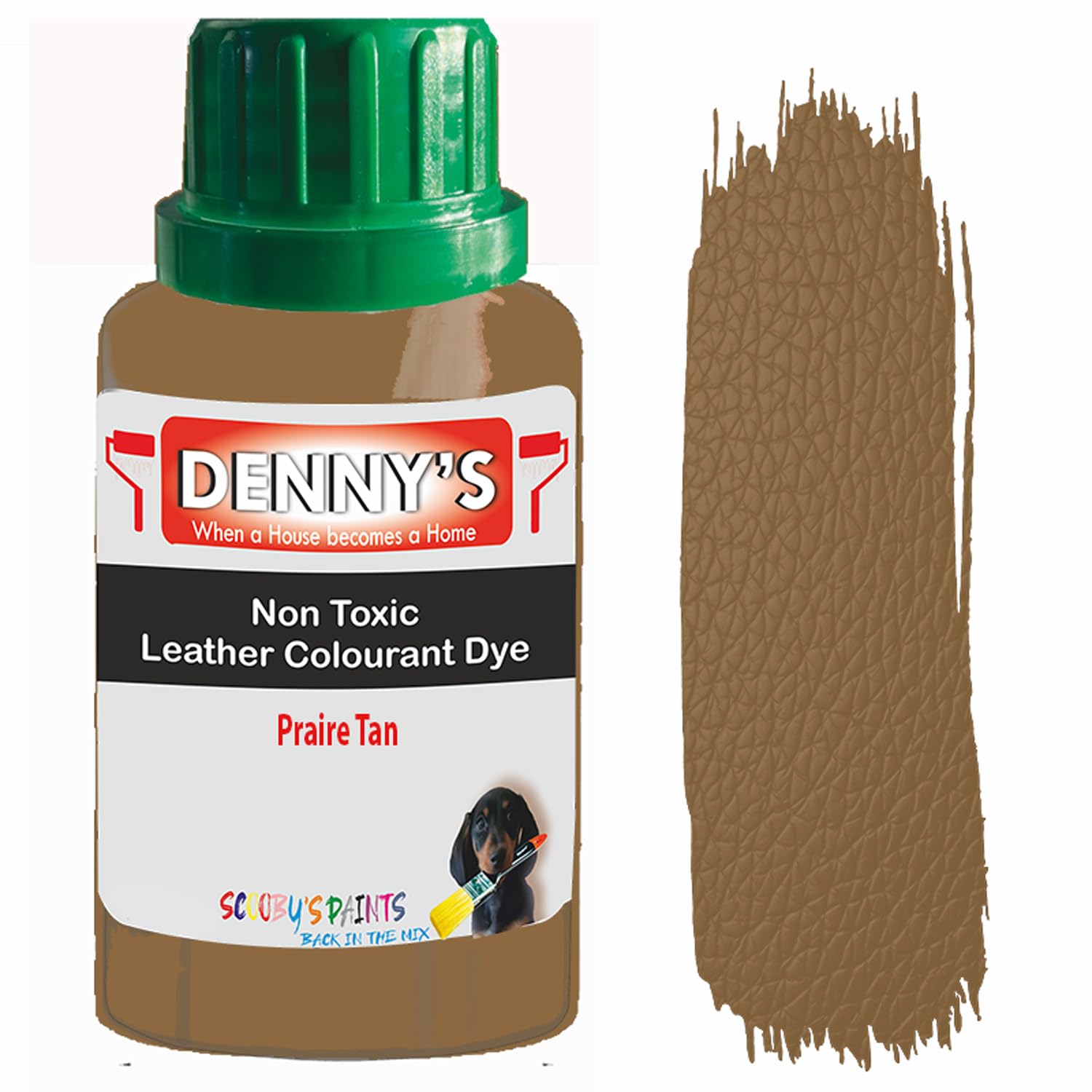 All in One Leather Colourant Self Seal Leather Dye Repair Paint for Furniture, Sofas, Car Seats (Praire Tan, 100ml Bottle)
