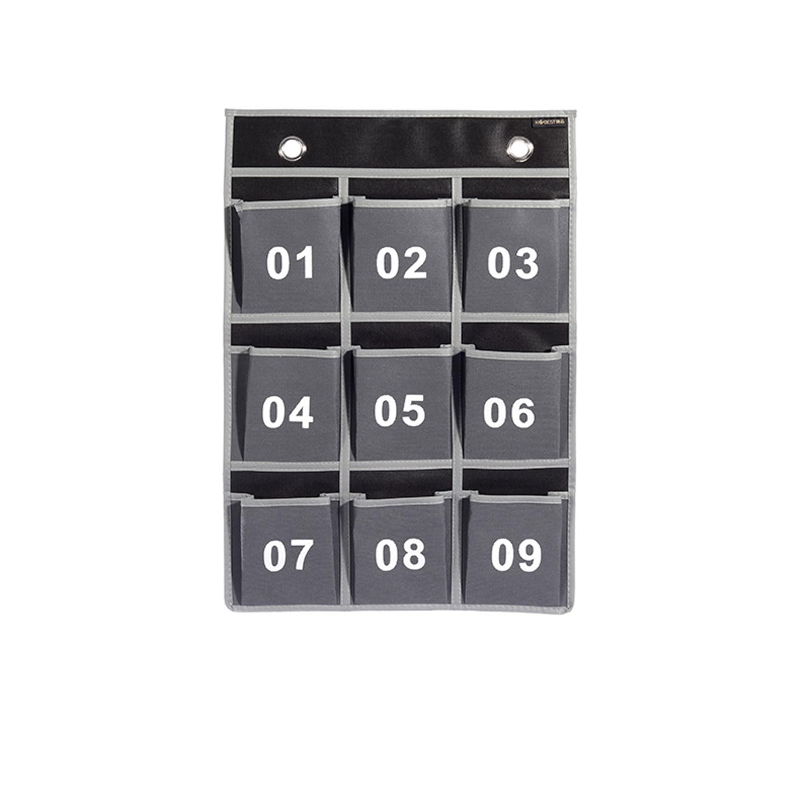 Organizer Da Parete Con 12 Tasche Trasparenti - Porta Cellulari E Calcolatrici Per Aula E Ufficio - Foto 2