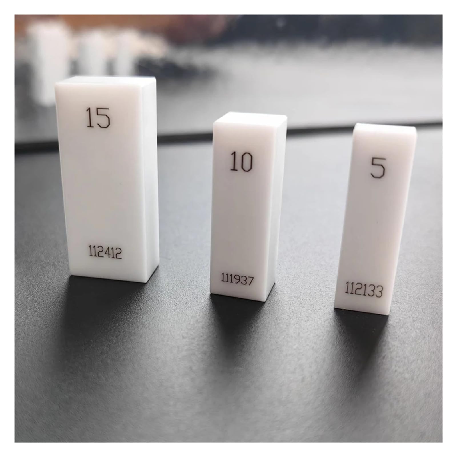 1-100mm ceramiczny blok pomiarowy kropka dziesiętna jednoczęściowy blok narzędzia do kalibracji suwmiarki mikrometrycznej Precyzyjny pomiar(100mm,1 grade)