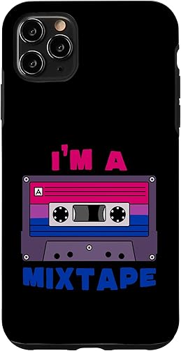 Funda divertida para iPhone 11 Pro Max I'm A Mixtape de los años 80 y 90