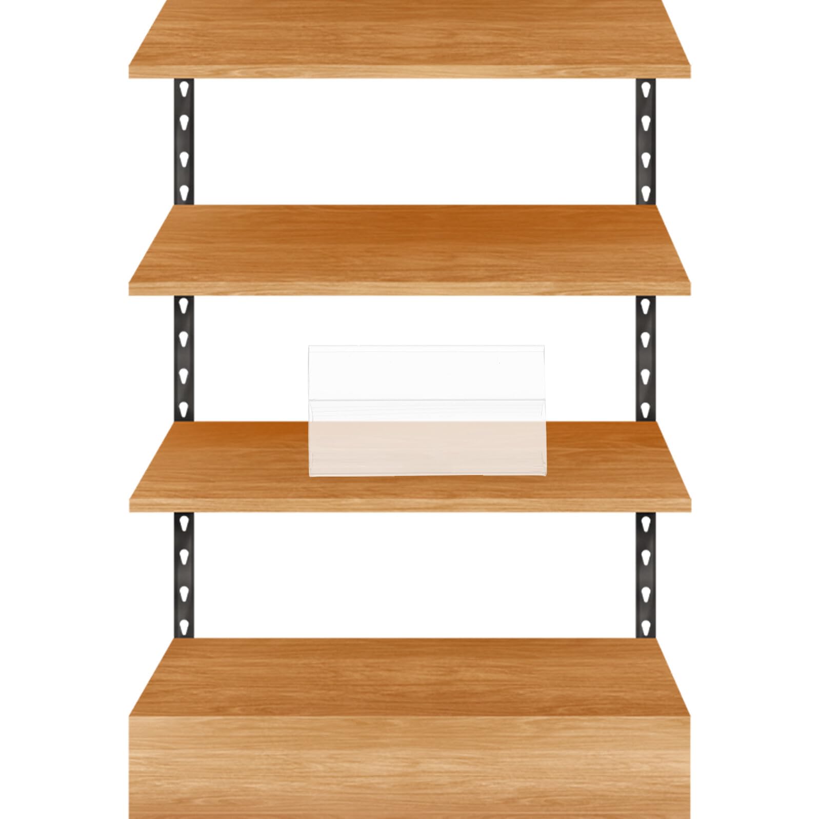 Lot de 100 Porte-étiquettes en Pvc Clip Flexible Résistant pour Supermarché et Bibliothèque, Support D'étiquette Adaptable et Solide pour Étagères