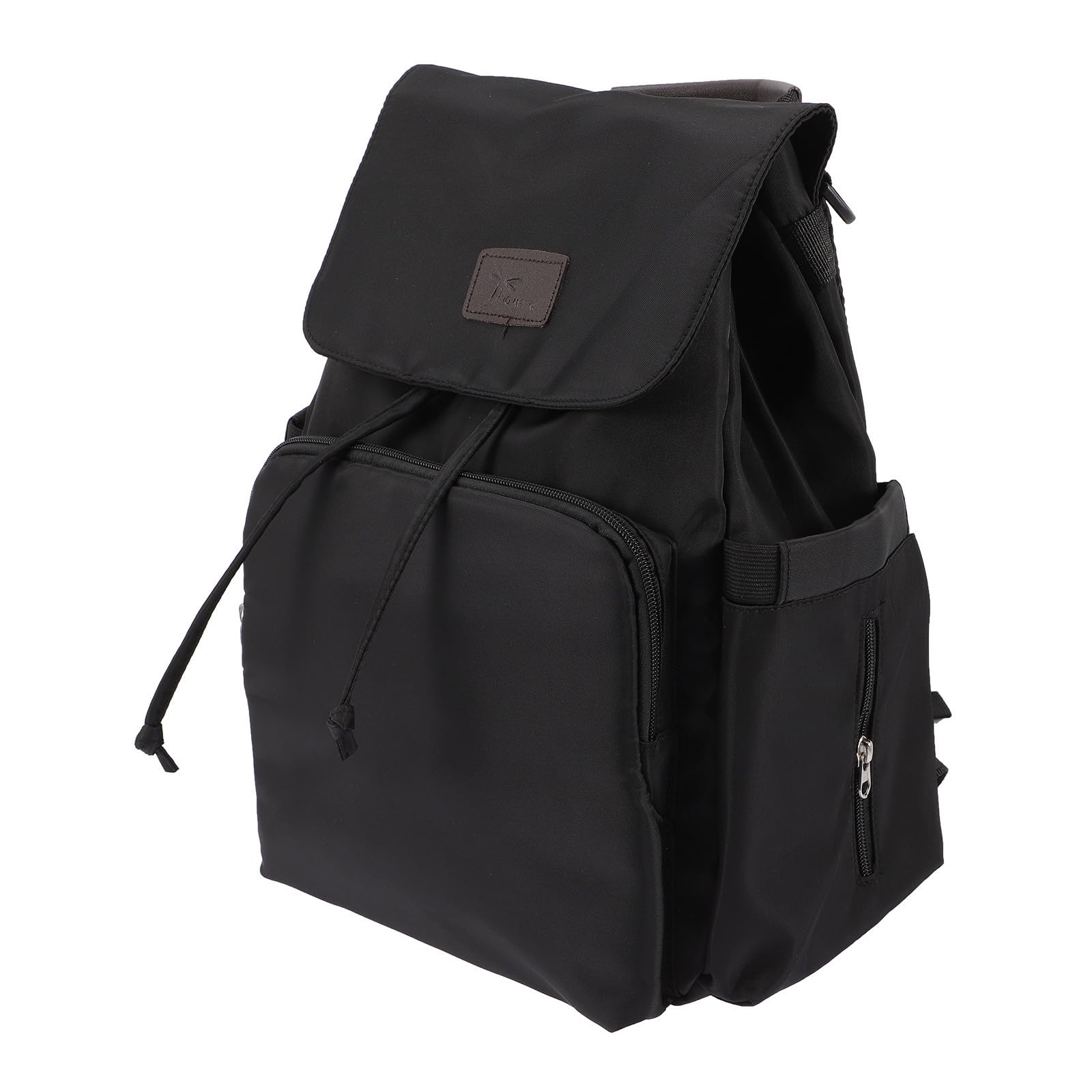 SHINEOFI Zaino Fasciatoio per Ragazzo Ragazza Chiusura a Coulisse Oxford Nero, Grande Capacità, Design Professionale, per Viaggi