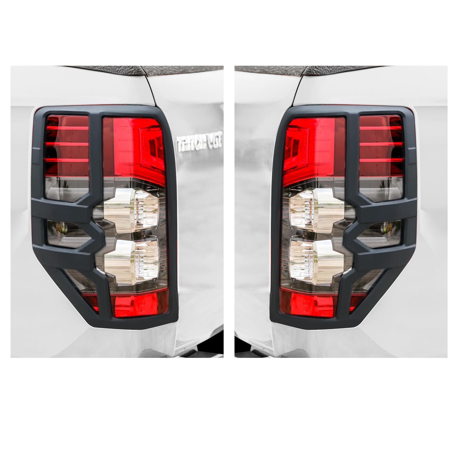 Copri fanale posteriore per Mitsubishi L200 Triton 2019-2024, L200 Triton GLS Strada KJ KK KL Pannello posteriore ABS