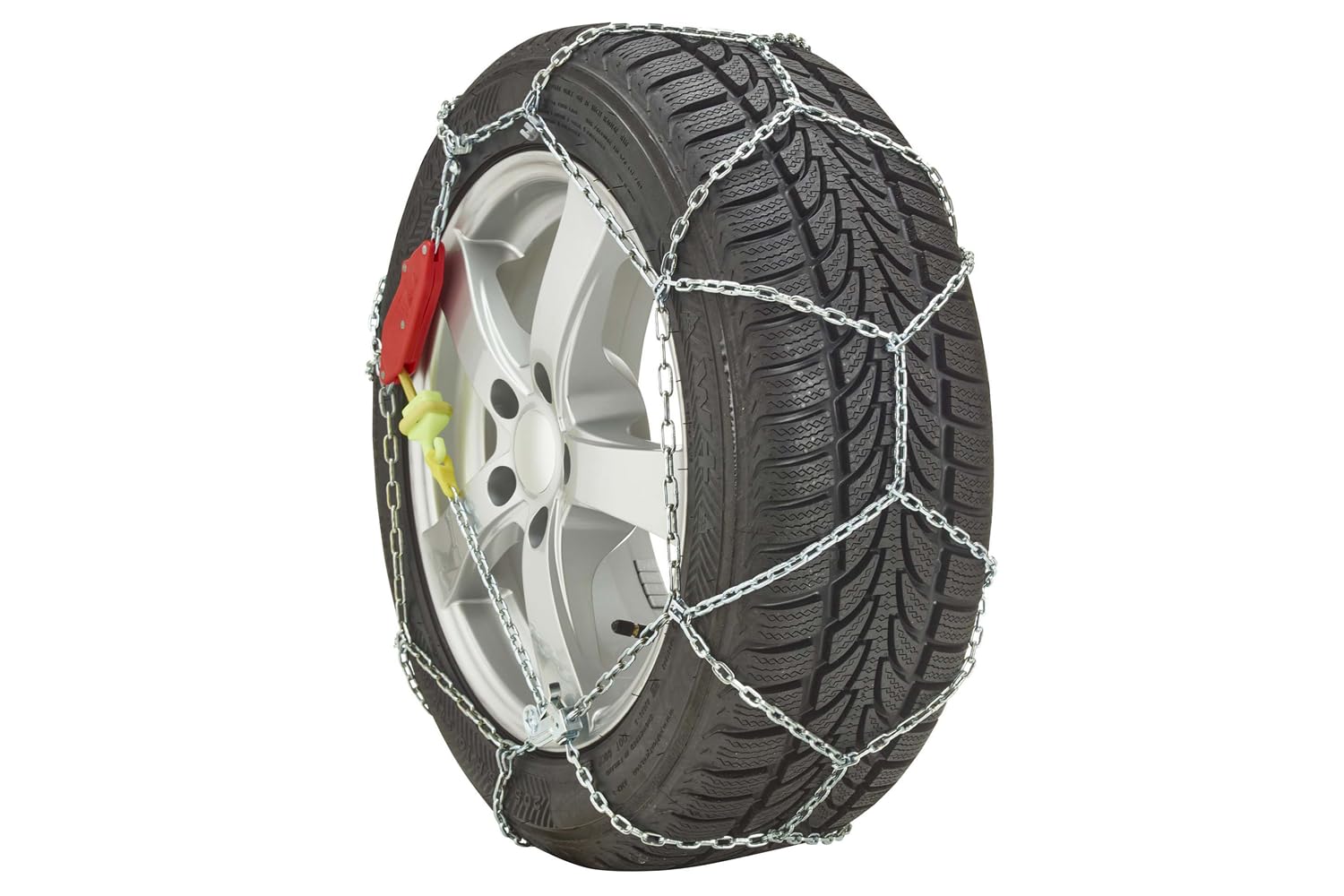KÖNIG Catene da Neve Zip Ultra 9 gr. 70 per Auto, Maglie da 9 mm Autotensionanti per Pneumatici 195/70/13, Trazione su Ghiaccio e Neve con Omologazione ÖNORM V5117