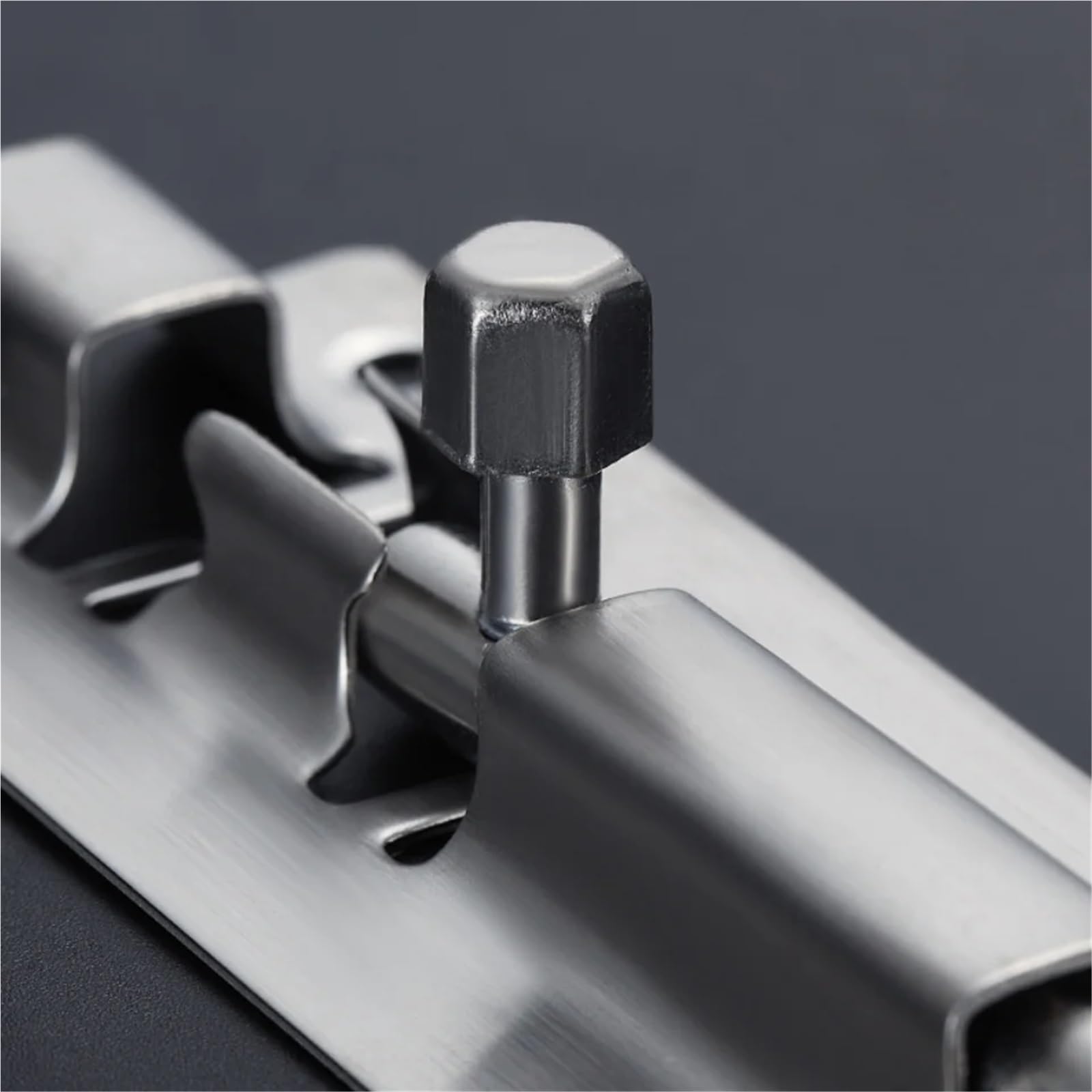 12 chiavistelli scorrevoli in acciaio inox con finitura spazzolata ispessita, chiusura di sicurezza per cancelli, porte, armadi, cancelli, mobili (10,2 cm)